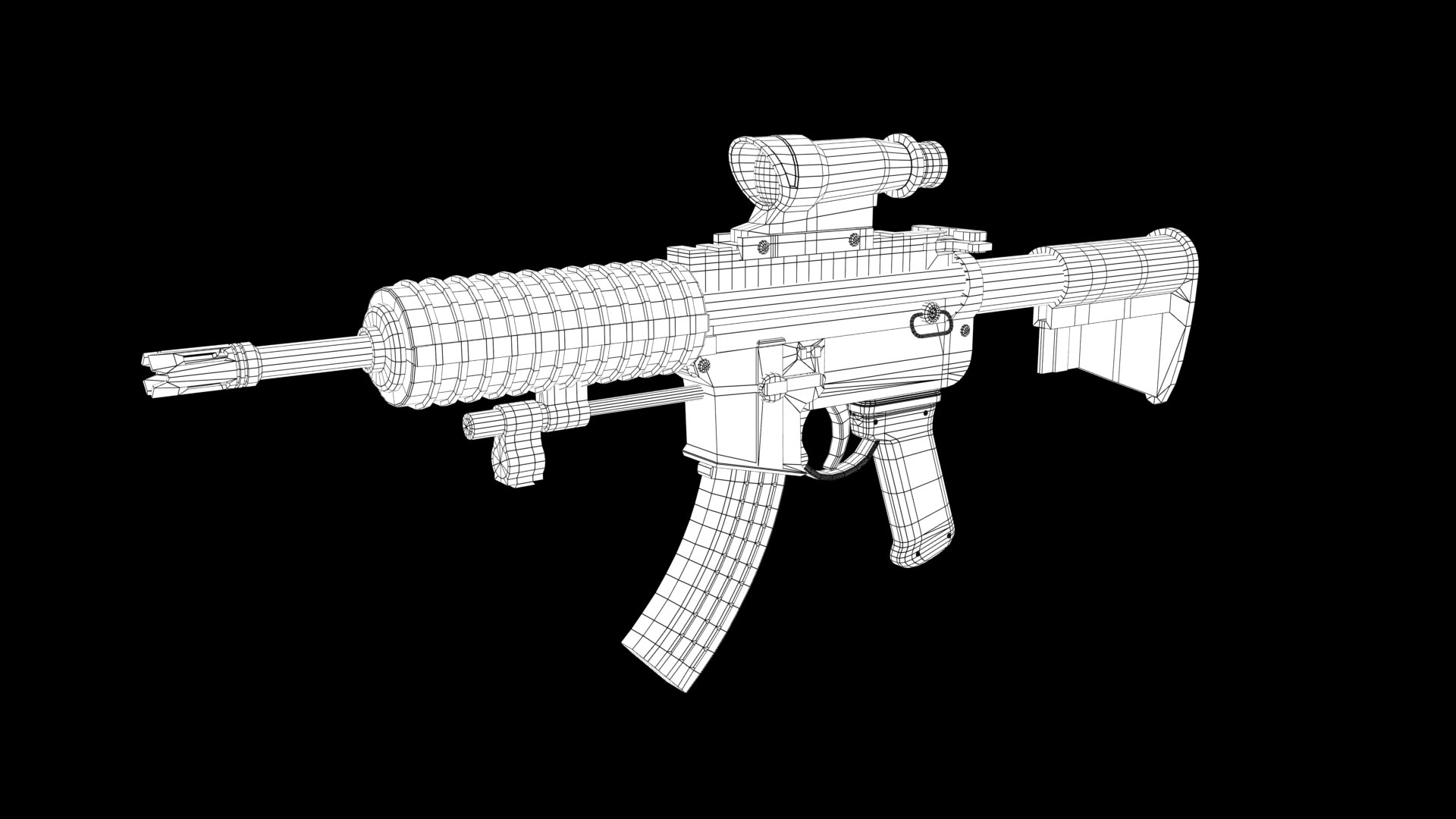 3D Model Assault Rifle - TurboSquid 2092000