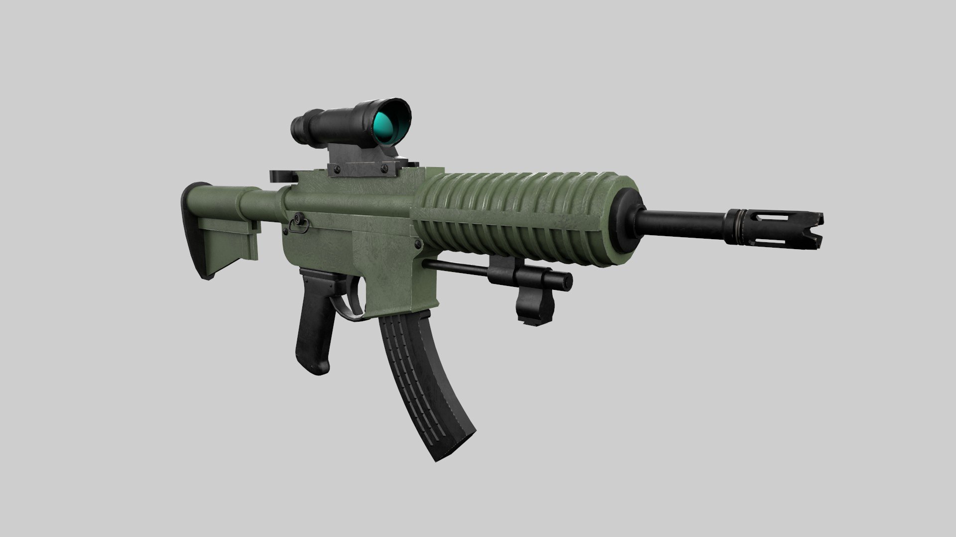 3D Model Assault Rifle - TurboSquid 2092000