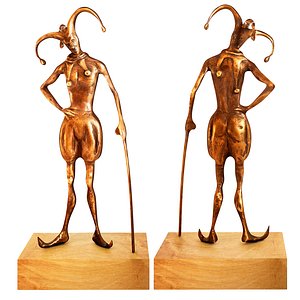 Fausova - Bronze statue of Fool