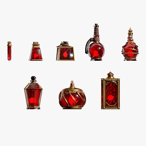 Health Potion Bottle Set