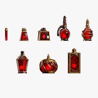 Health Potion Bottle Set