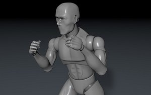 figure rigged artists 3D model