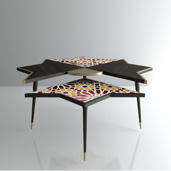 3d modern islamic coffee table