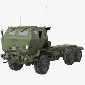 FMTV 5吨6x6战术卡车底盘绿色3D模型