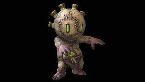 3D ChibiFrankyZombie8 model