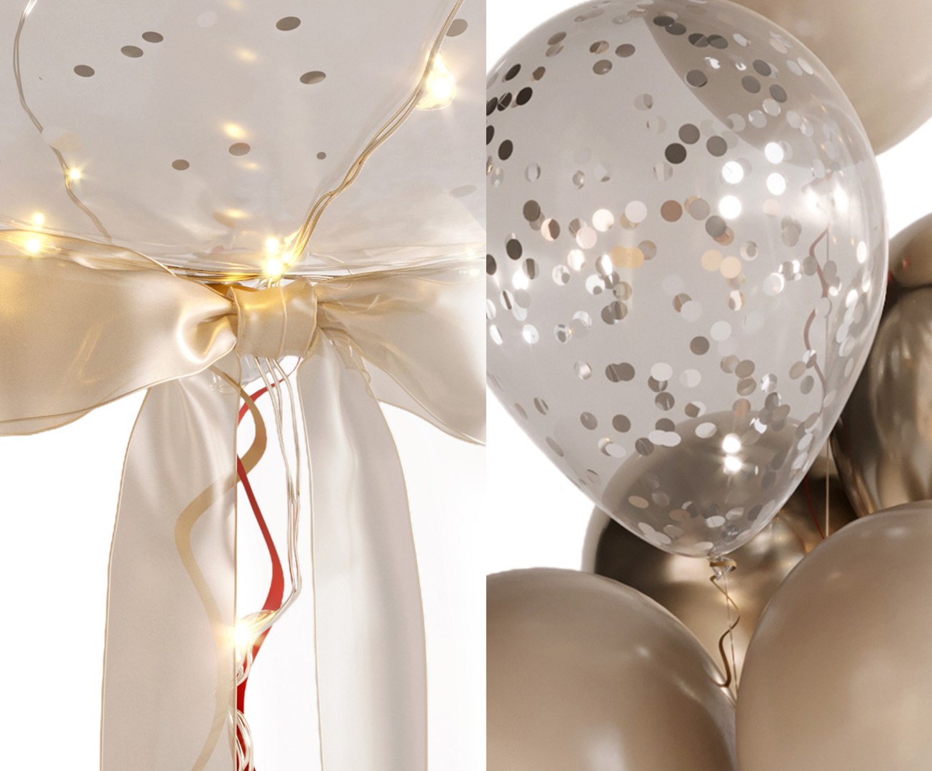3D Balloons Birthday Holiday Decorations 3D Model - TurboSquid 2282830