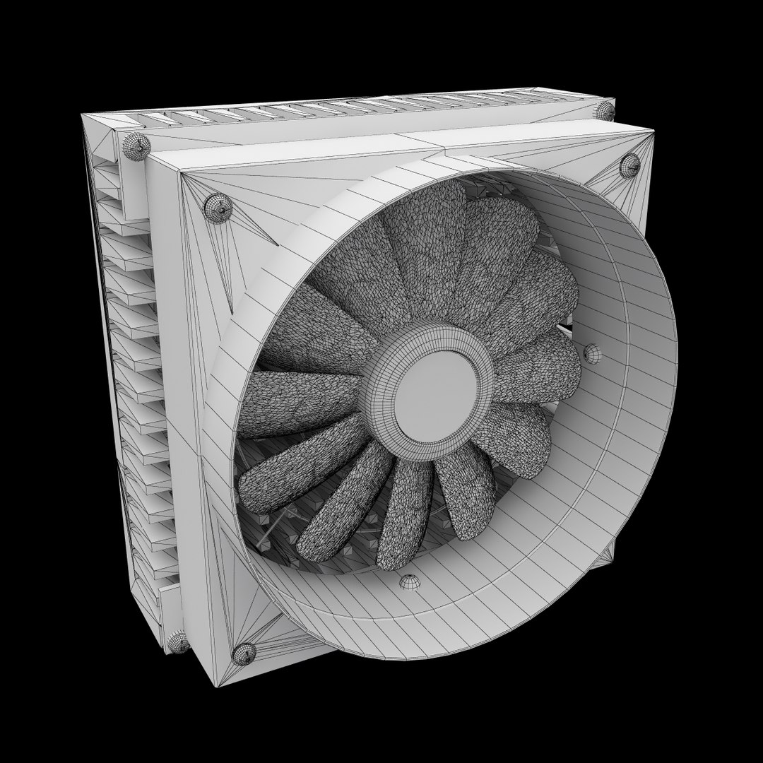 Computer Cooler 3d Model