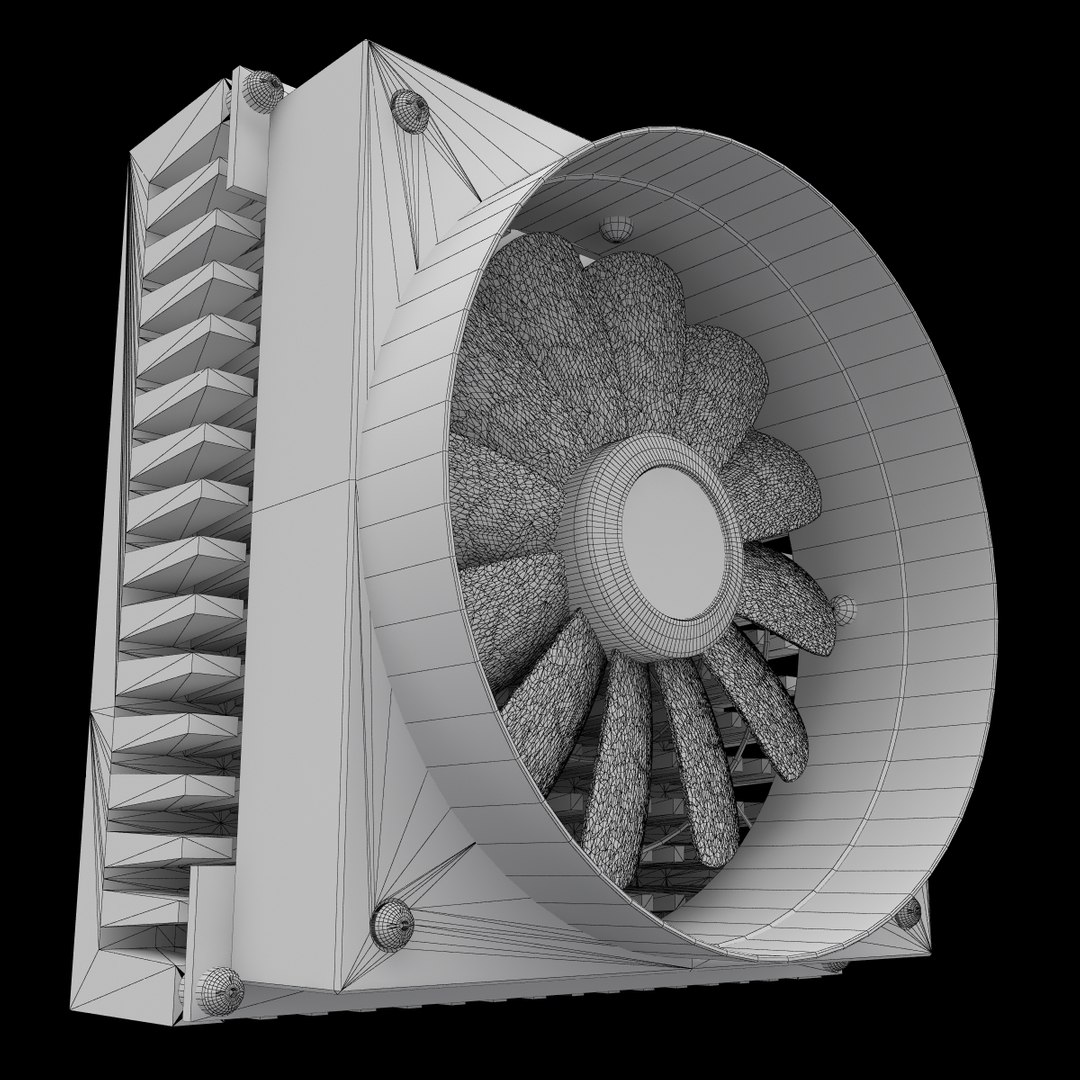 Computer Cooler 3d Model