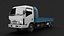 3D 8 types Truck ISUZU NMR 71 Low-poly 3D model