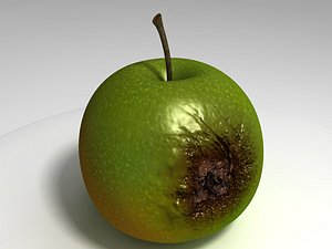c4d rotten apple