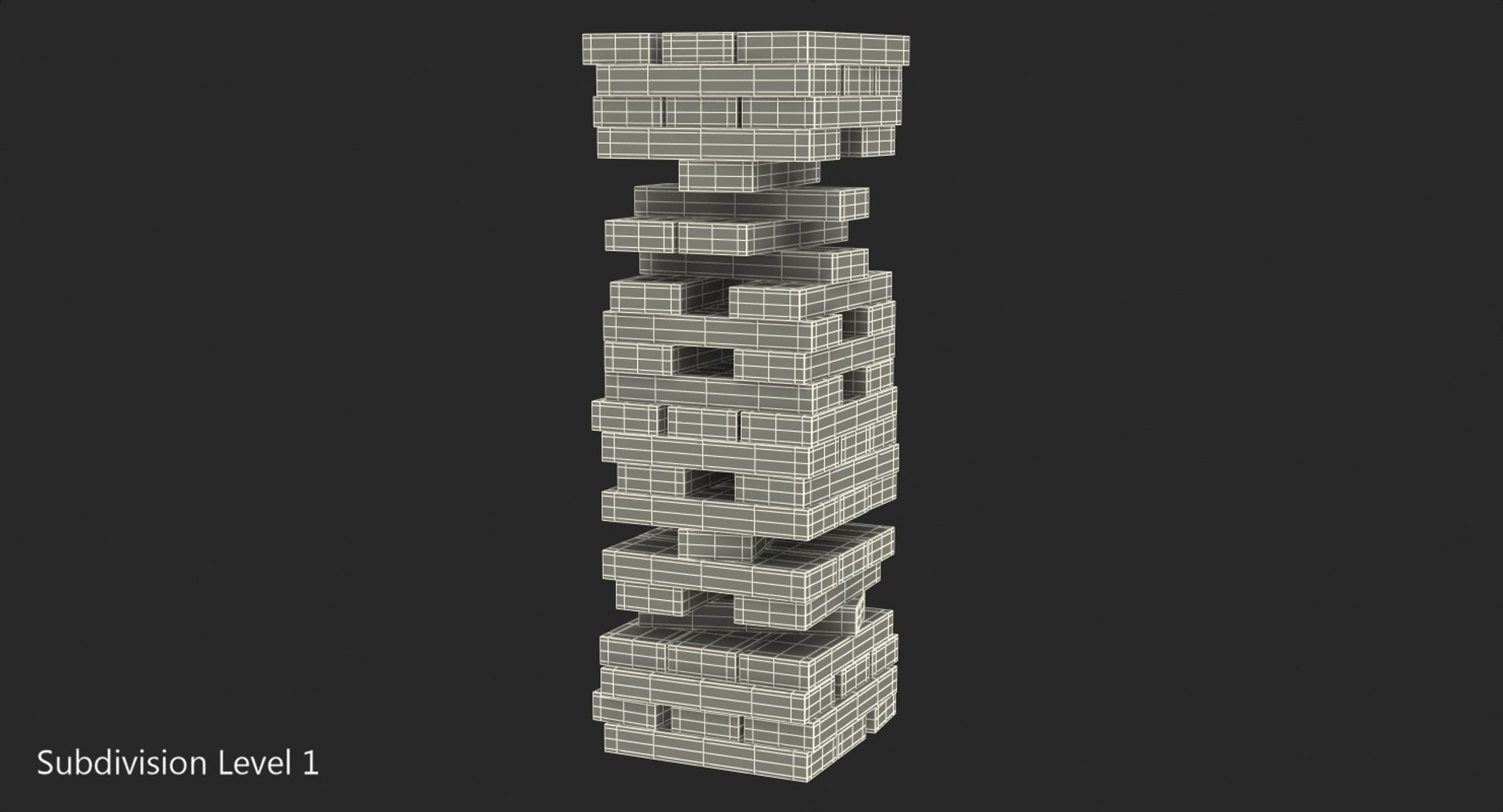 3D jenga tower https://p.turbosquid.com/ts-thumb/o2/CfoKTz/BbJxPMJj/jengatower3dsmodel008/jpg/1563123951/1920x1080/fit_q87/b81a3745766888a349dc4533f345f00ae24d5e24/jengatower3dsmodel008.jpg