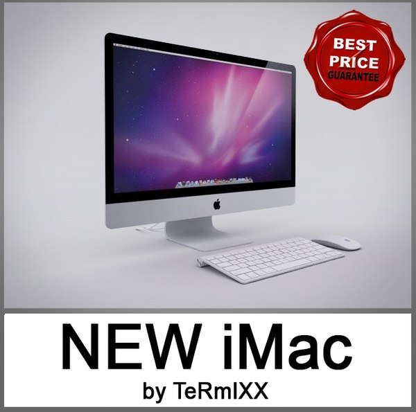 new imac 27 computer 3d model