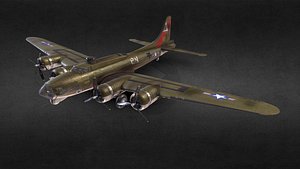 B-17 flying-fortress 3D