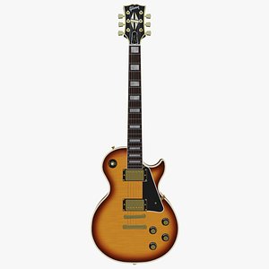 Gibson Les Paul Custom Full Tobacco Sunburst Finish 3D model