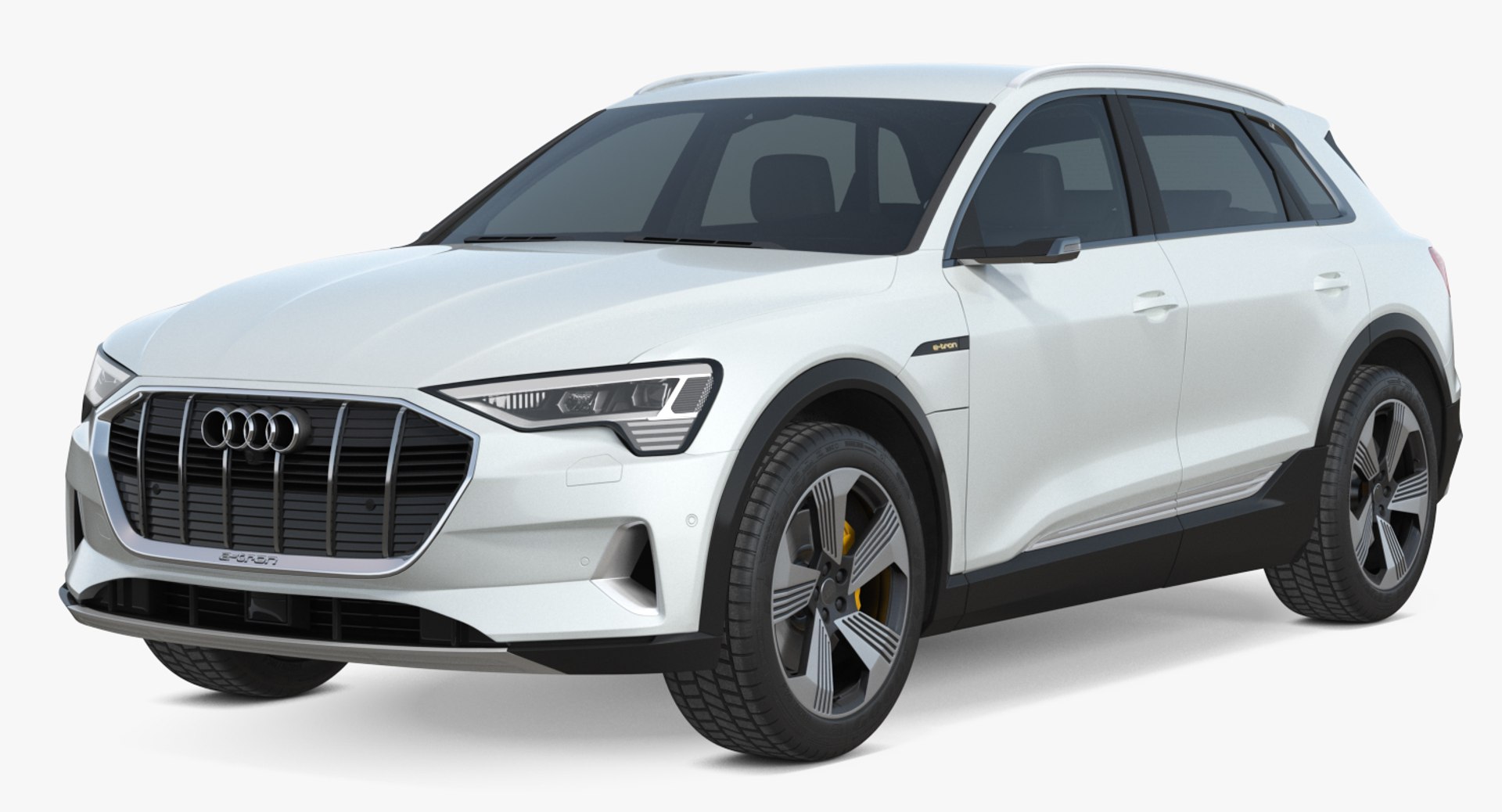 Audi E-tron Simple Interior 3D Model preview