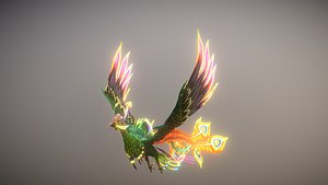 3D phoenix bird