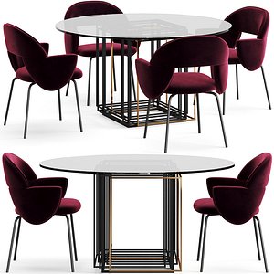 Fendi Casa Dining Set 3D model