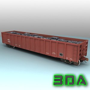 e530 gondola rails cargo 3d max
