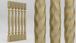 3D Carved Baluster