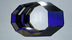 futuristic portal ring tunnel 3D model