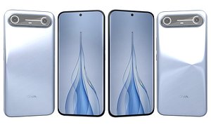 3D Tecno Pova Slim 5G Blue model