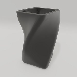 3D swirling holder pens model