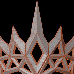 Geometric Crown Costume Accessory 3D Print Model 3D model
