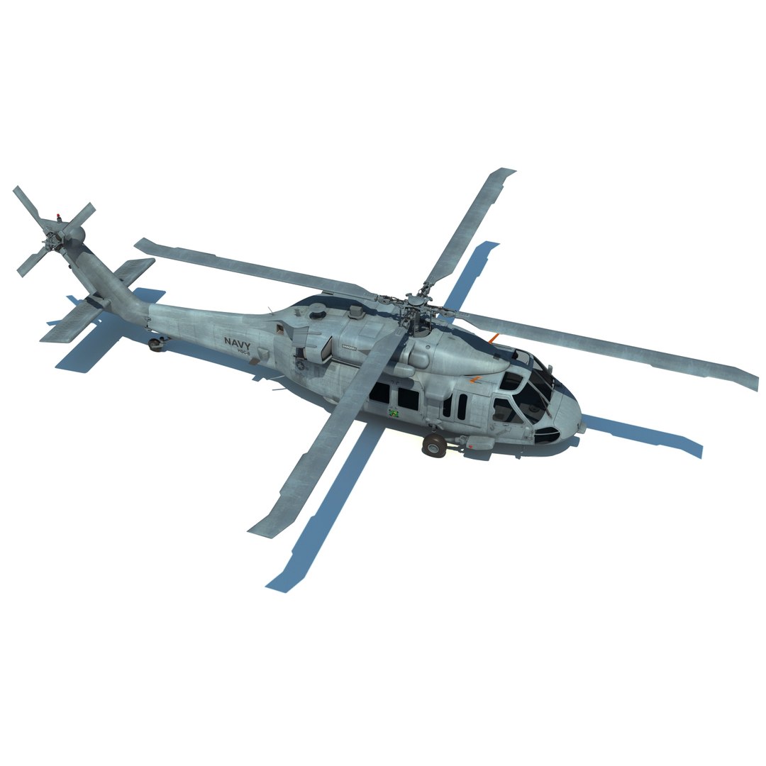 Mh-60s Sikorsky Military Helicopter 3d Model