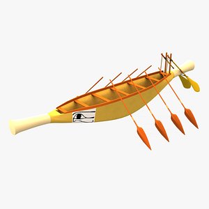 3d model of ancient egypt boat