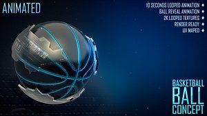 basketball ball concept obj