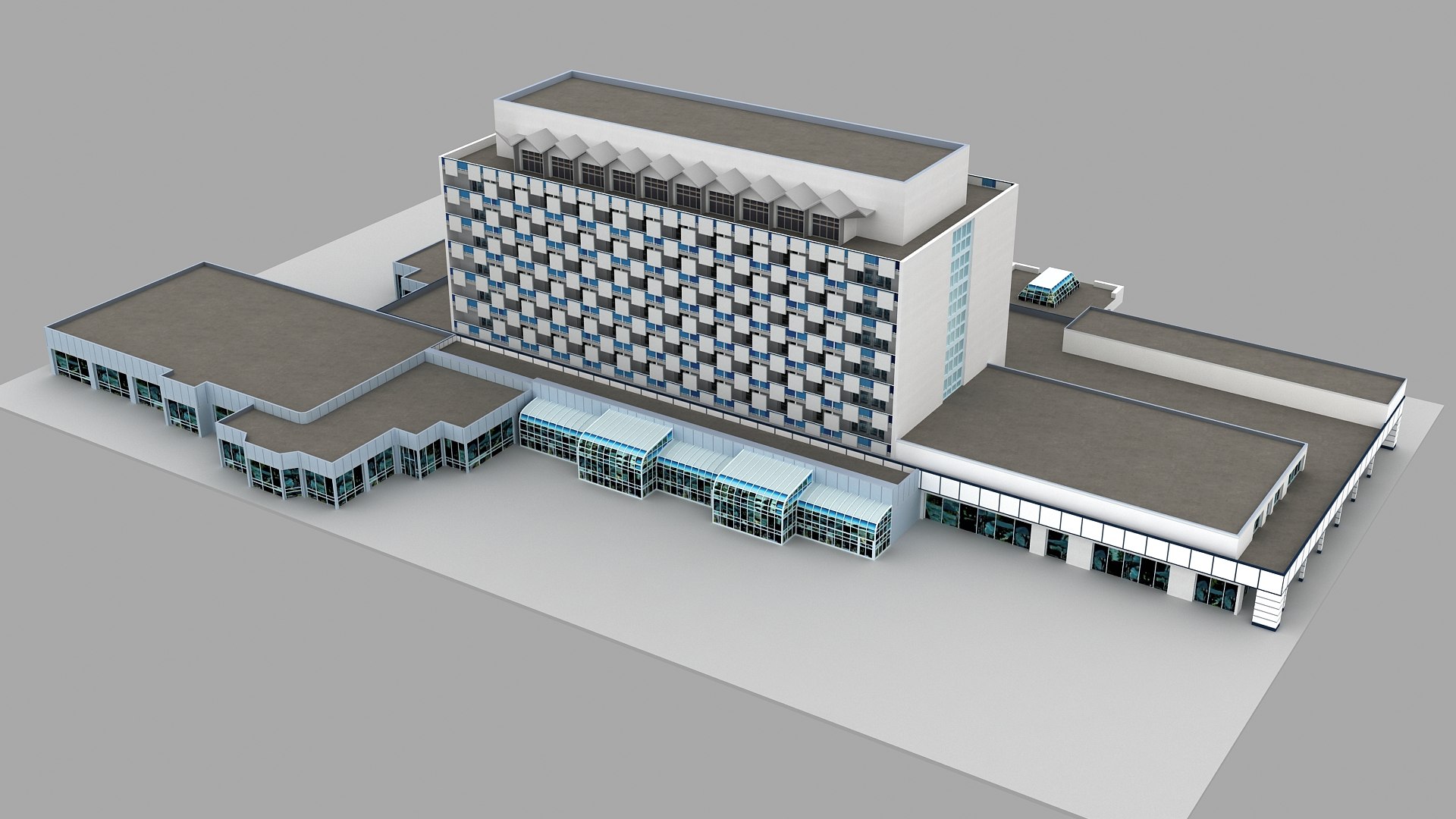 Doha Marriott Hotel 3D Model - TurboSquid 1706930