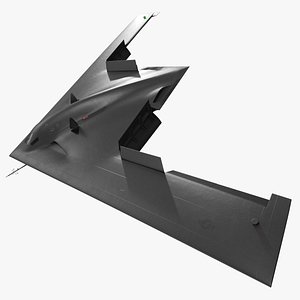 B-21 Raider Low Observable Aircraft Black Rigged