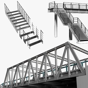 Bridges Overpass and Stairs Bundle