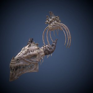 3d skeleton dragon model
