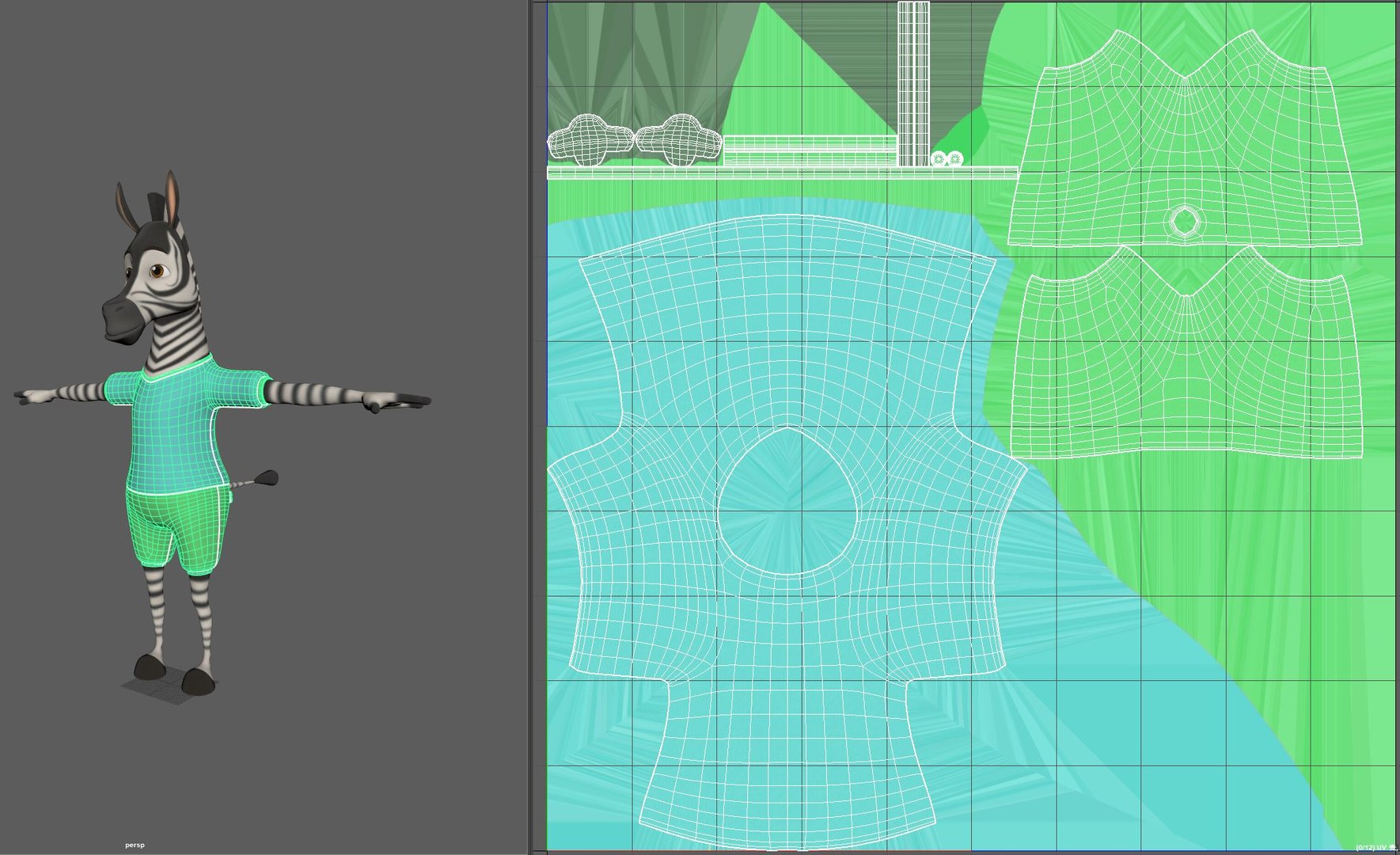 Cartoon Zebra Model - TurboSquid 2309094