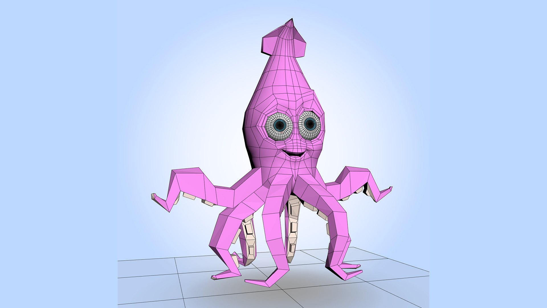 Purple Squid 3D Model - TurboSquid 2099180