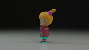 3D model girl