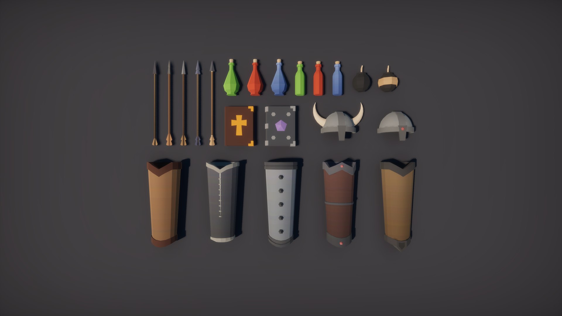 3D Low Poly RPG Fantasy Weapons https://p.turbosquid.com/ts-thumb/o2/sauKBg/H0/4/png/1657207036/1920x1080/fit_q87/6059de412ffed76cc0b659f6199f58c13bbb59e3/4.jpg