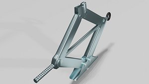 3D model Car Jack OBJ and Blend