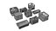 plastic crates pack 3D model