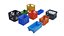 plastic crates pack 3D model