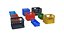 plastic crates pack 3D model