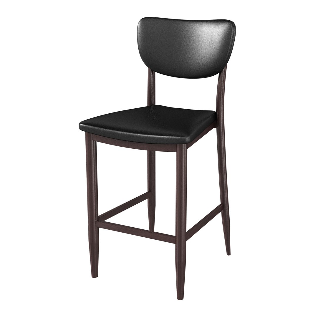 Contract Furniture Desi Midcentury Barstool 3D Model TurboSquid 2040055