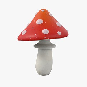 Cartoon Mushroom 01 3D model