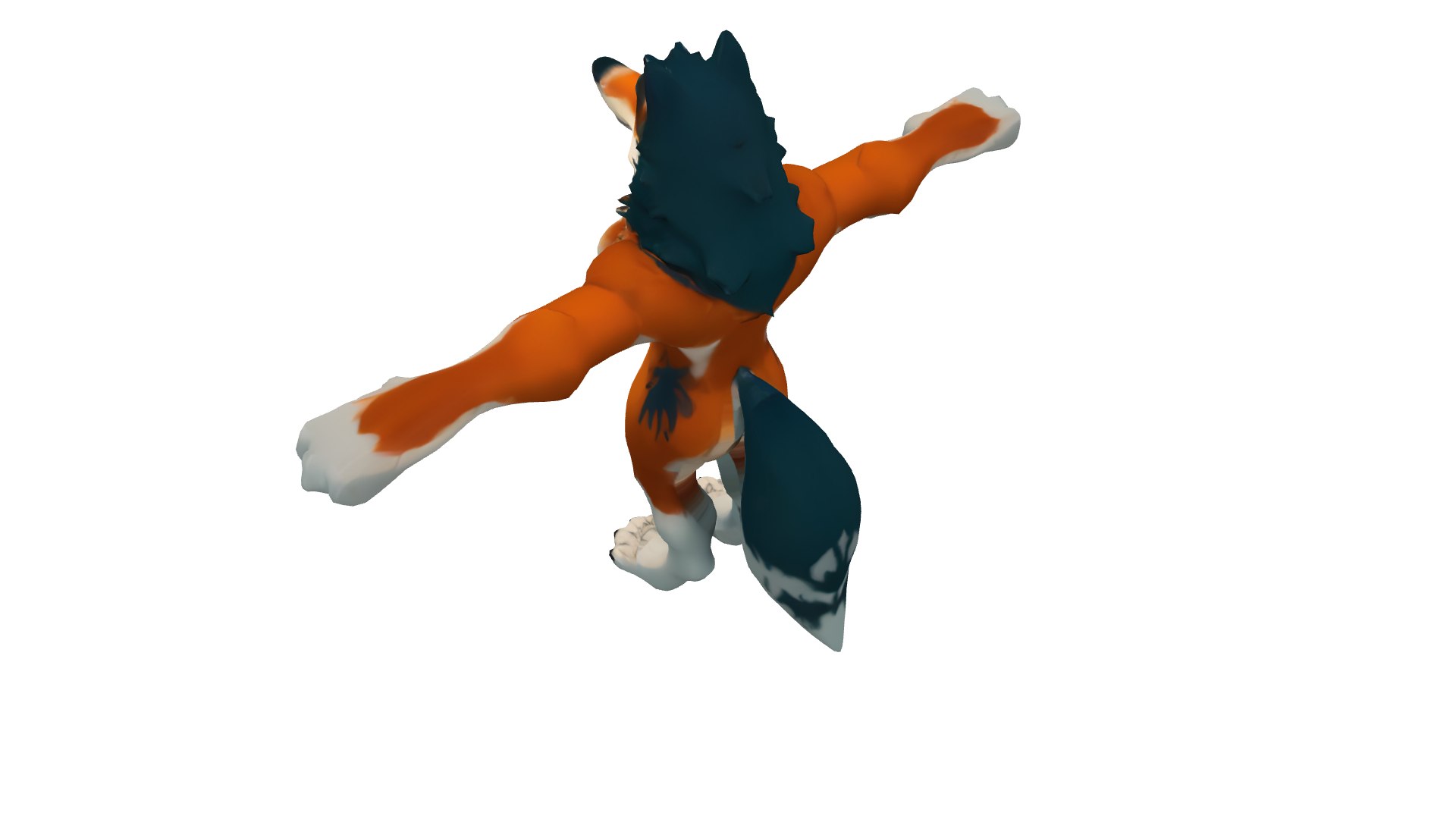 3D Muscular Crimson Wolf Model TurboSquid 2294446