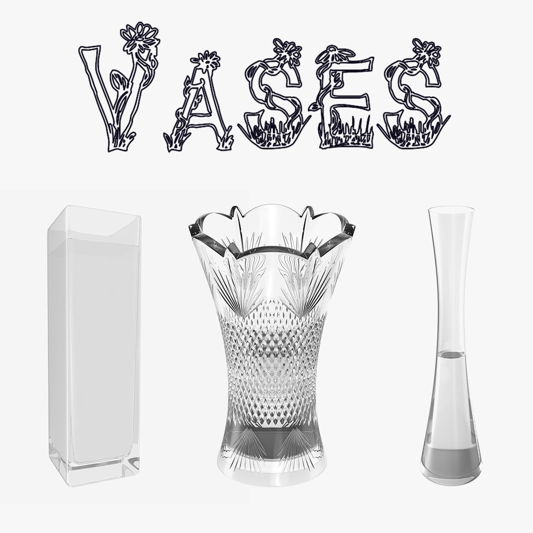 Vases 3D Models Collection 2 3D model preview