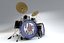 drum kit 3D model