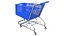 3D model Detailed Blue Shopping Cart
