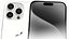 3D model iPhone 15 Pro Max White Titanium