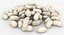 3D realistic white kidney bean